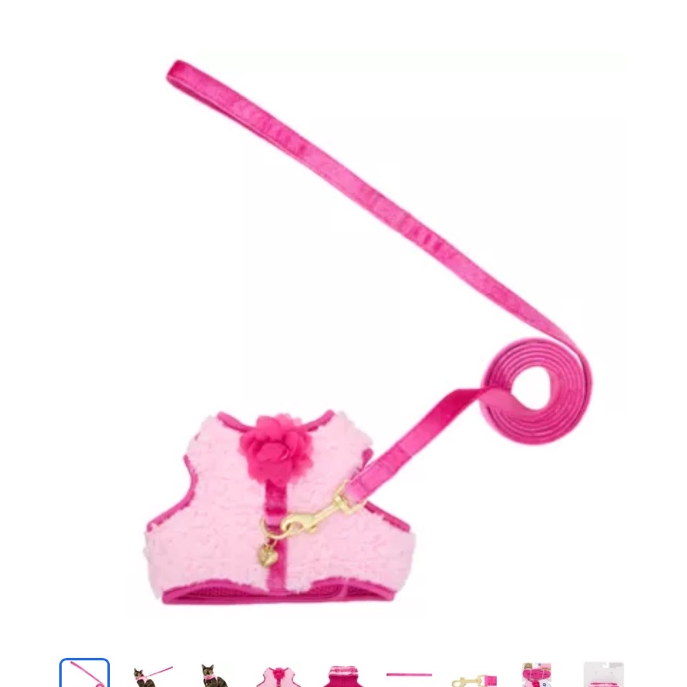 Whisker City® Pink Cat Harness and Leash